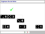 Aufgabenbild Zahlenverständnis: Domino frei